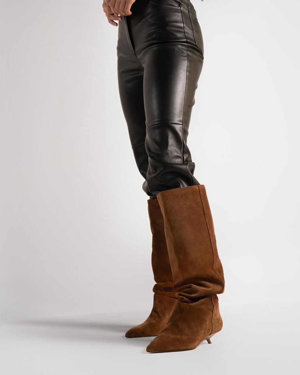 Naked Wolfe Brown Keria Cow Suede Tan