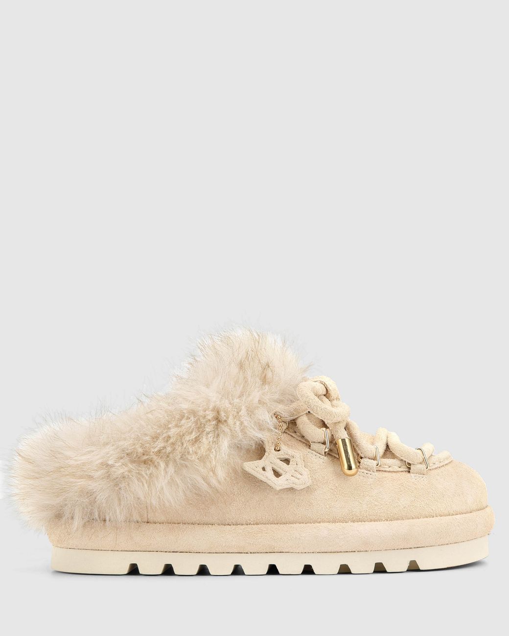 Naked Wolfe Natural Harlow Ice Suede
