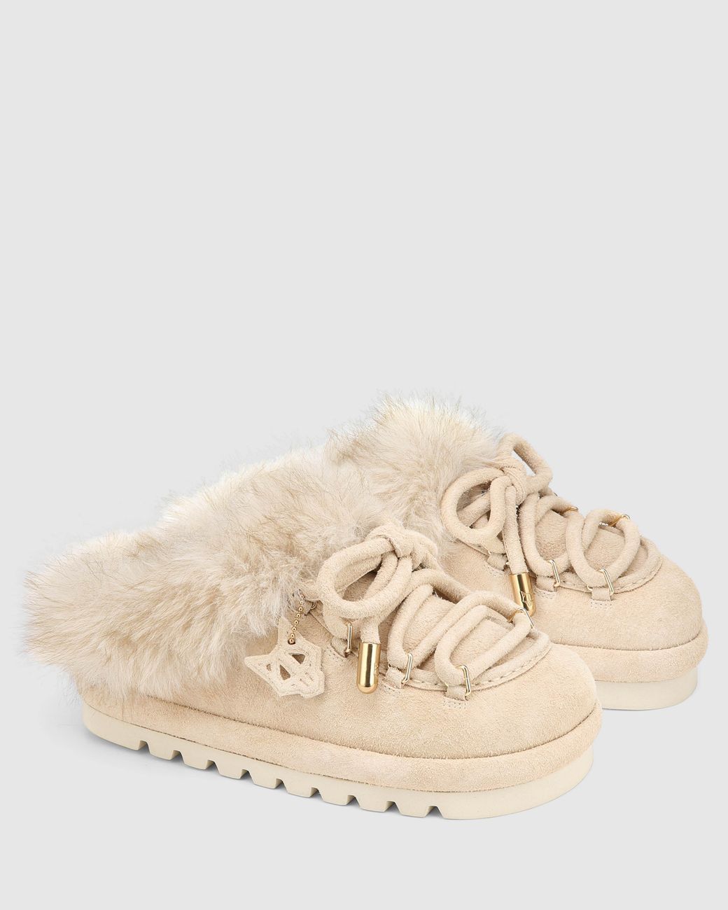 Naked Wolfe Natural Harlow Ice Suede