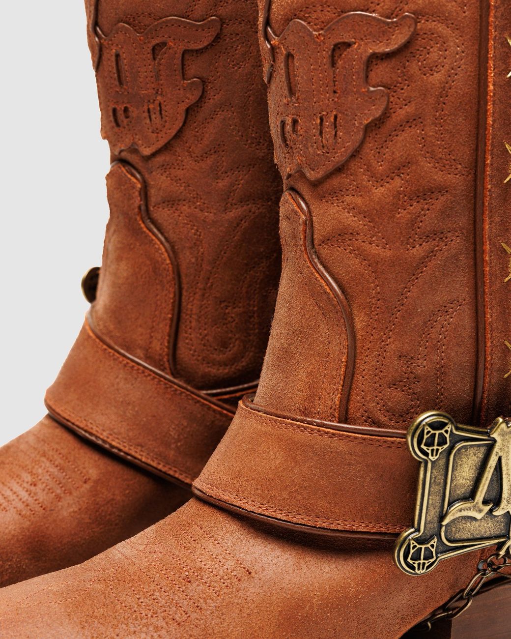 Naked Wolfe Brown Mexican Handcrafted Cowboy Leather Boots