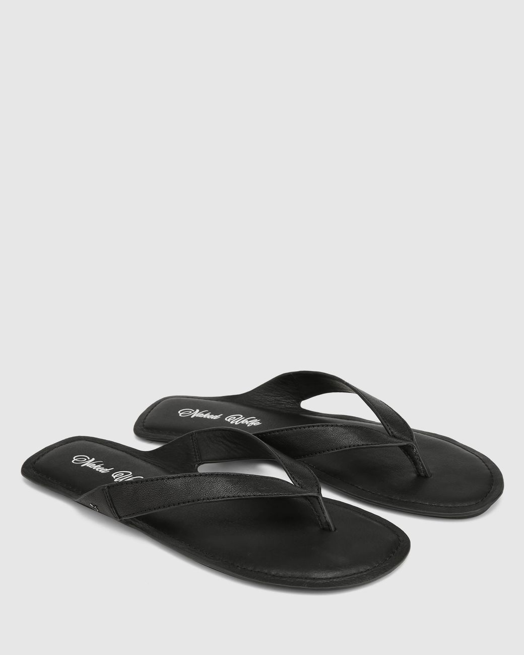 Naked Wolfe Black The Rambo Sandal Leather
