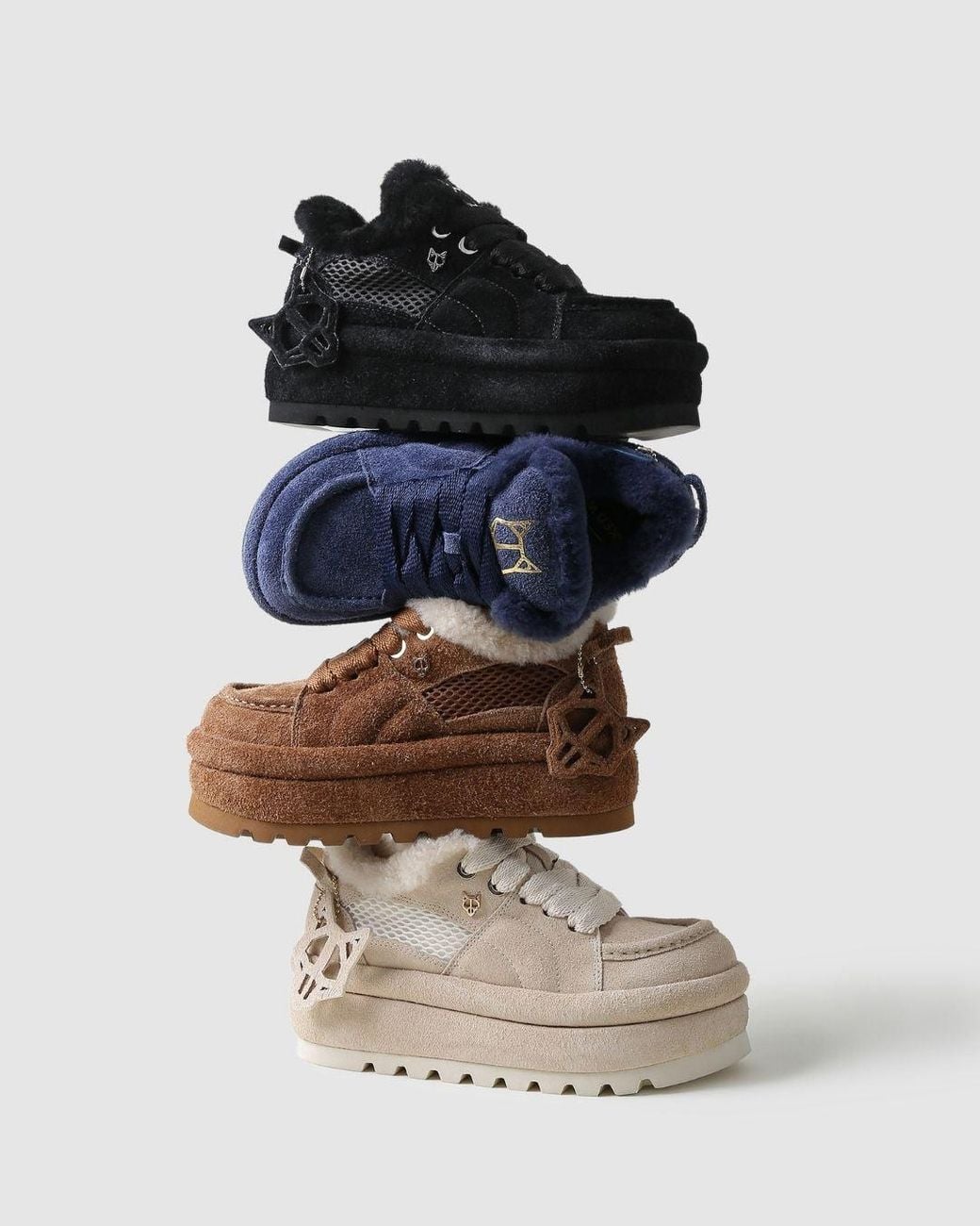 Naked Wolfe Black Beau Suede