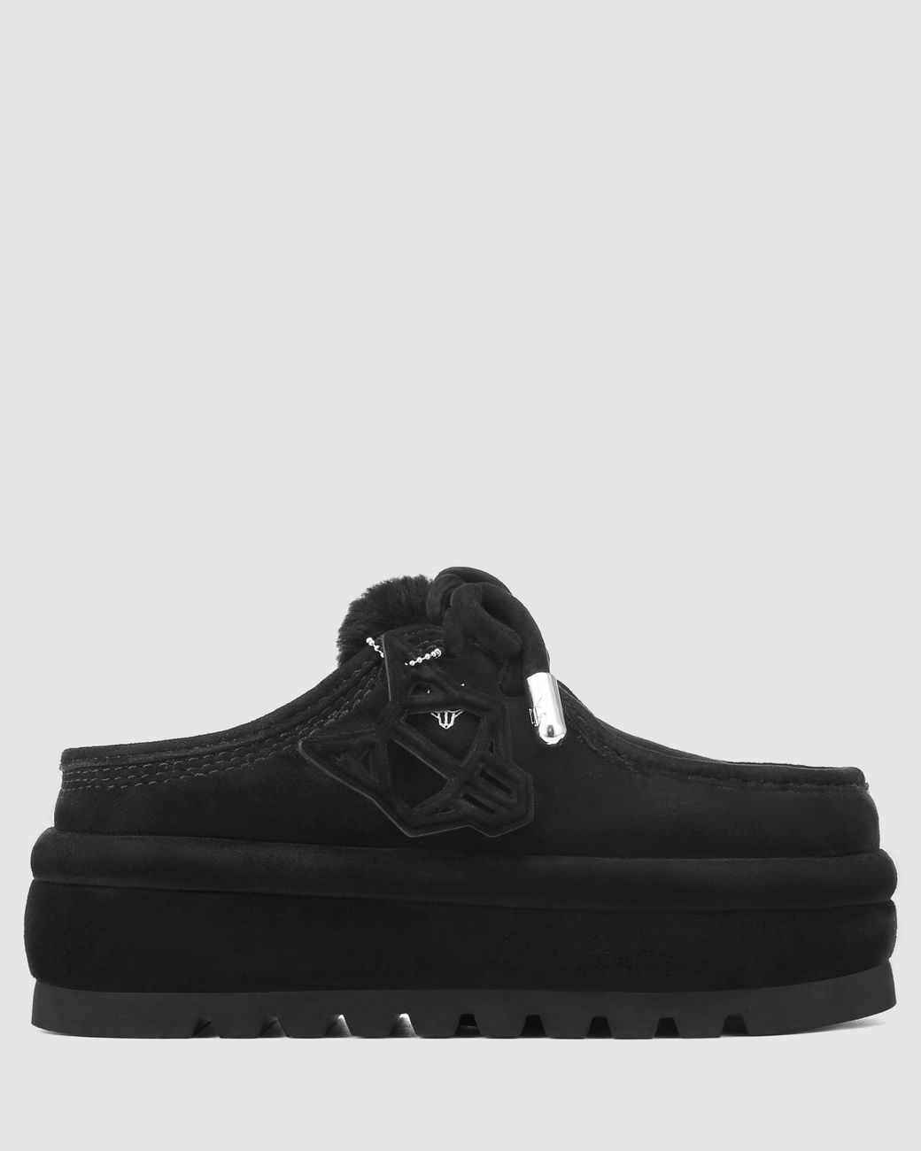 Naked Wolfe Black Blizzard Suede/Shearling
