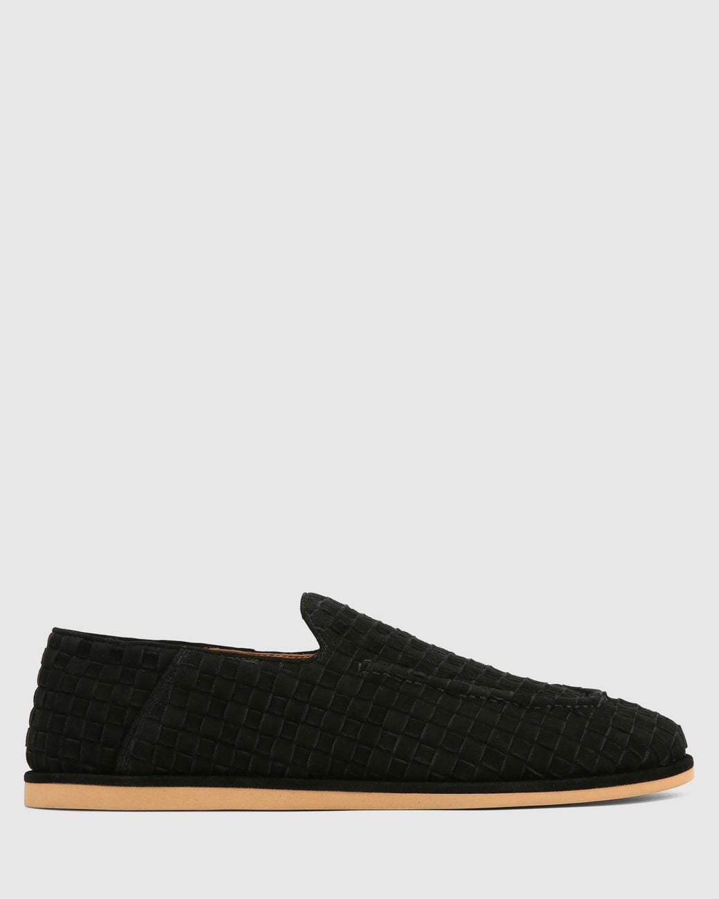 Naked Wolfe Black The Rare Mule Woven Suede