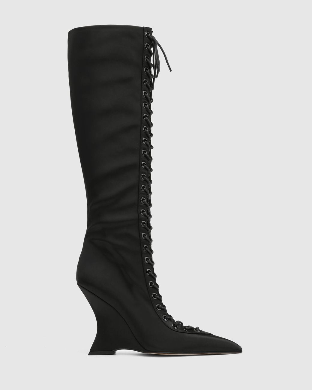 Naked Wolfe Black Lacy Satin