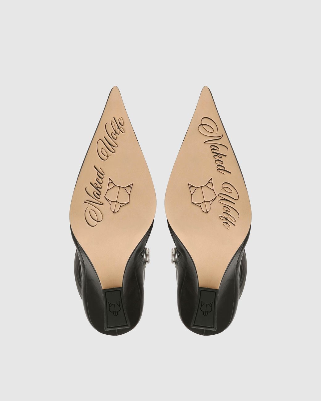 Naked Wolfe Black Lacy Satin