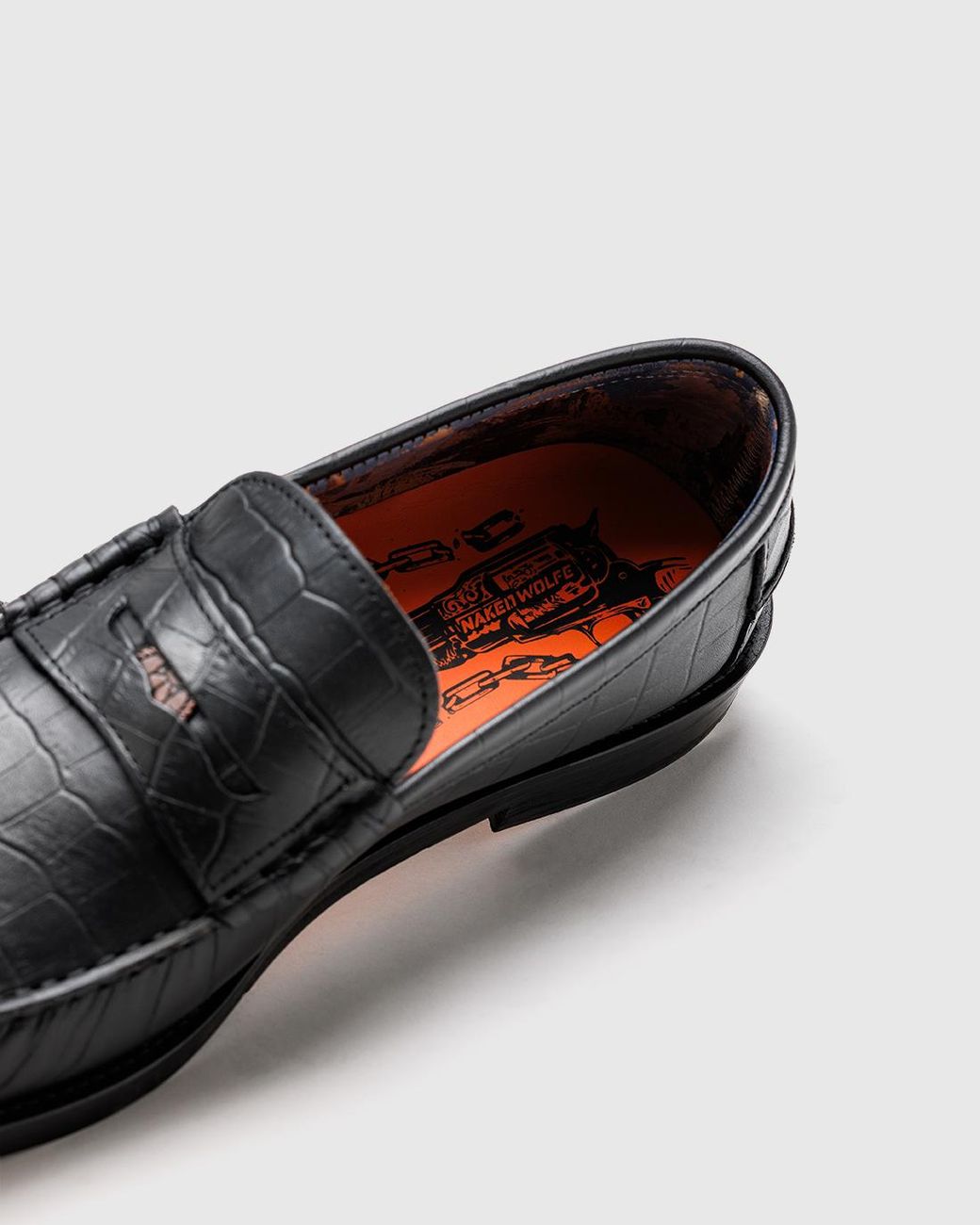 Naked Wolfe Black Riviera Croc