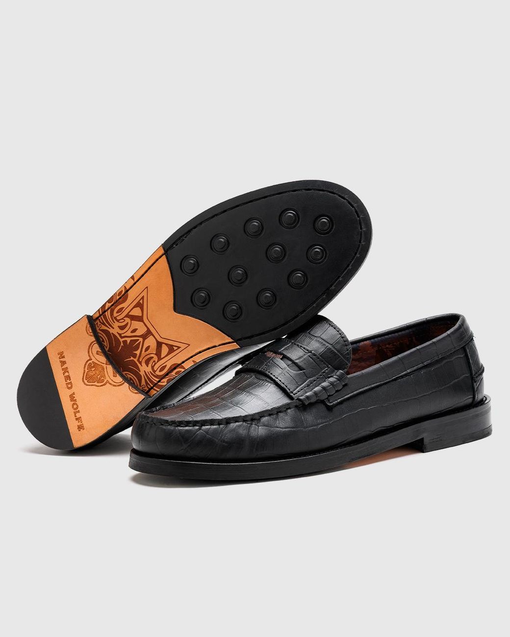 Naked Wolfe Black Riviera Croc