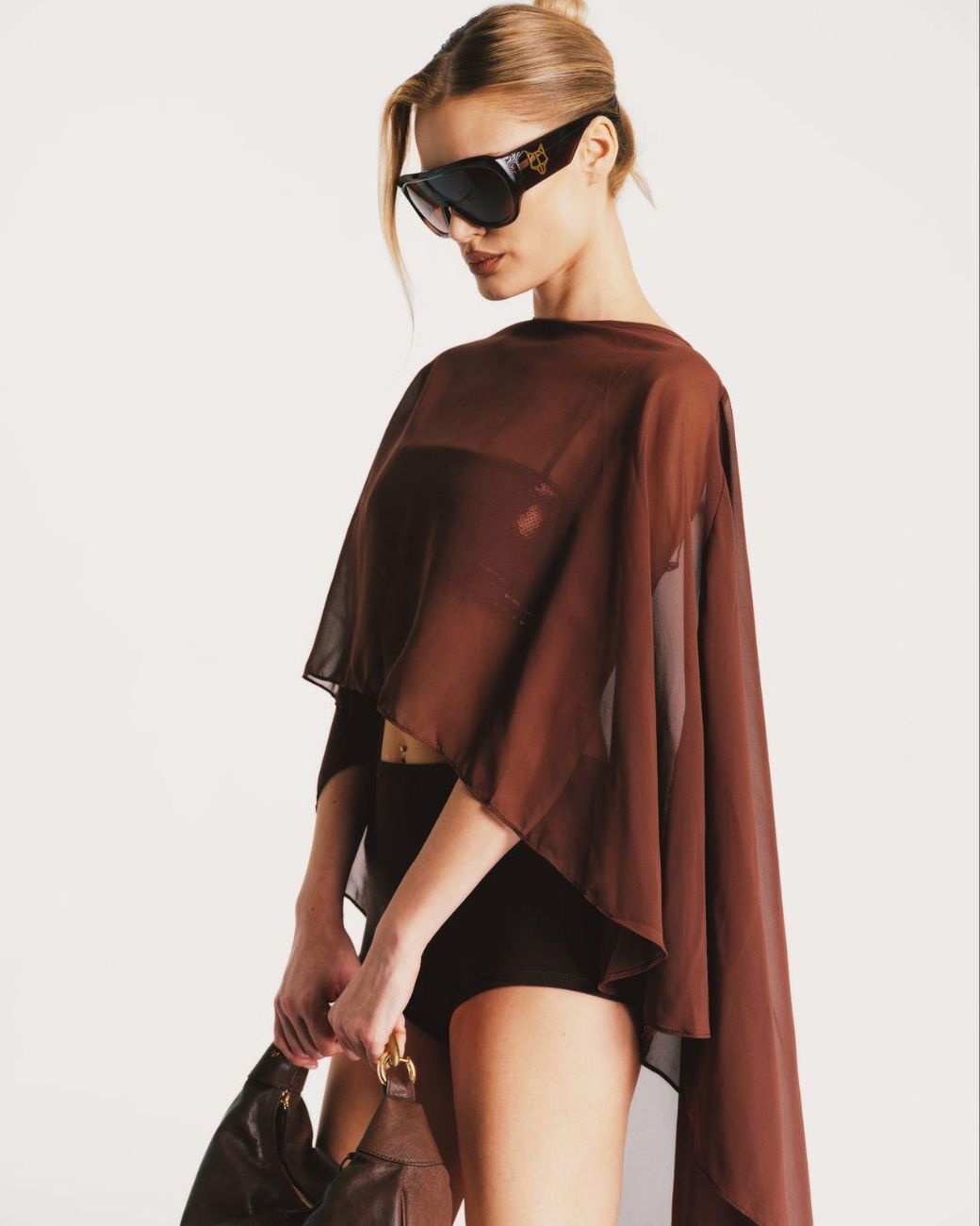Naked Wolfe Brown Kim Sunglasses
