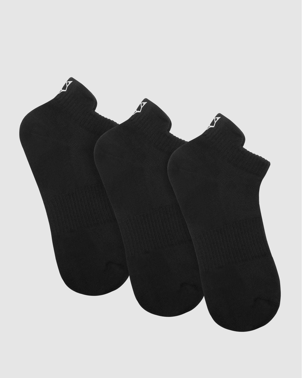 Naked Wolfe Black 3 Pack Ankle Socks