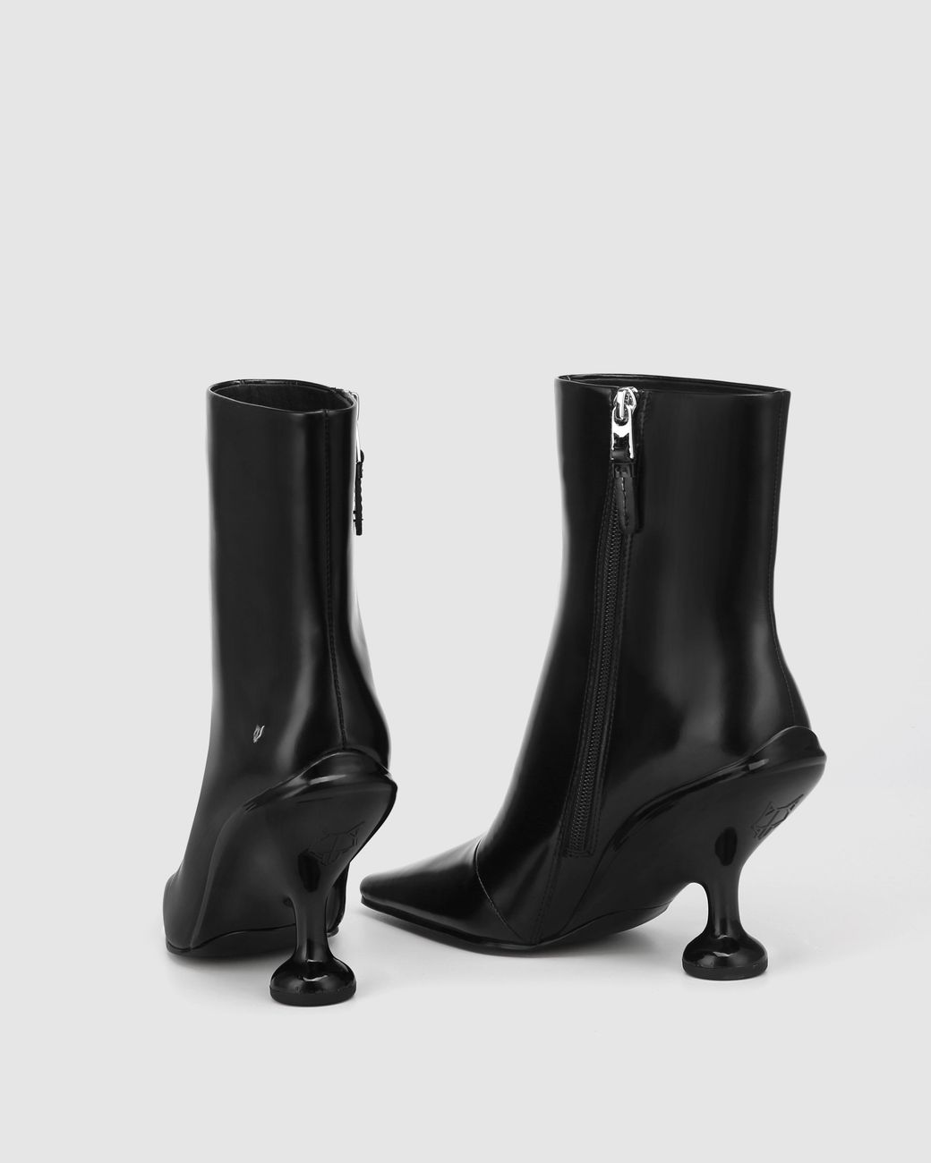 Naked Wolfe Black Kayla Box Leather
