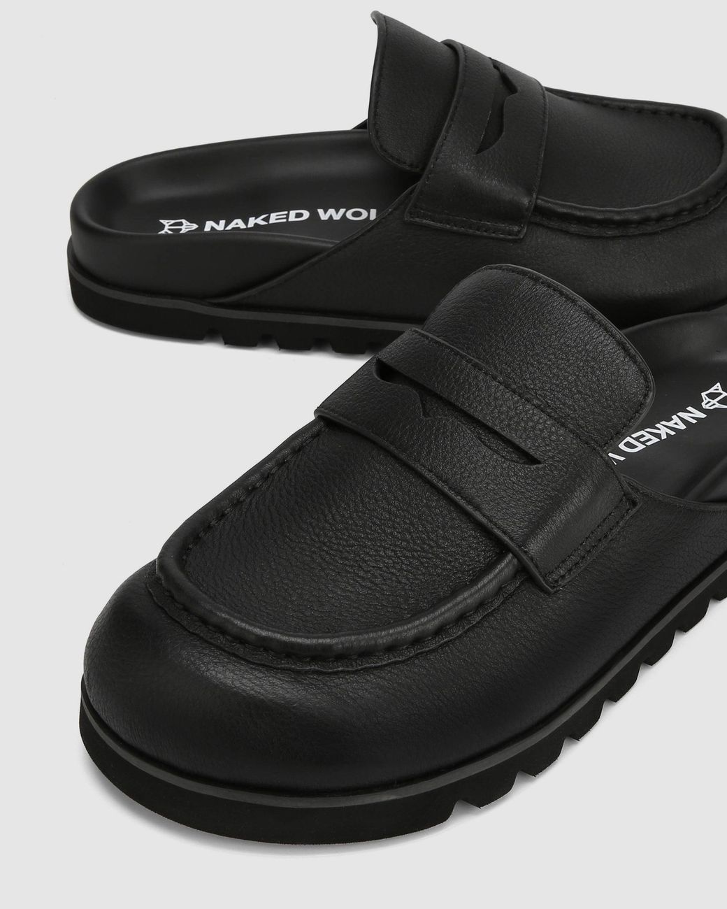 Naked Wolfe Black Cord Pebble Leather