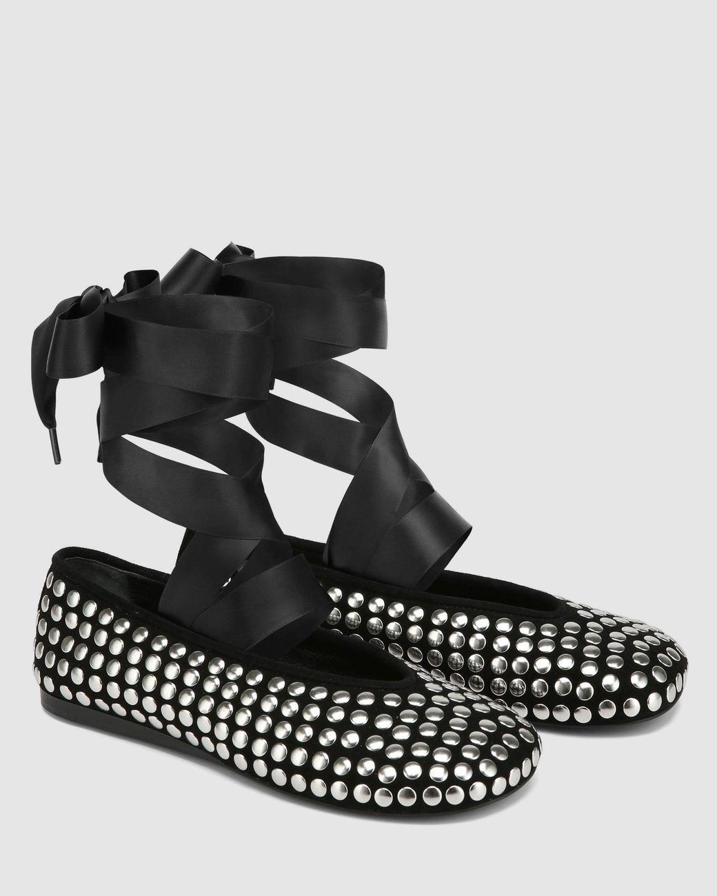Naked Wolfe Black Purr Studded Suede