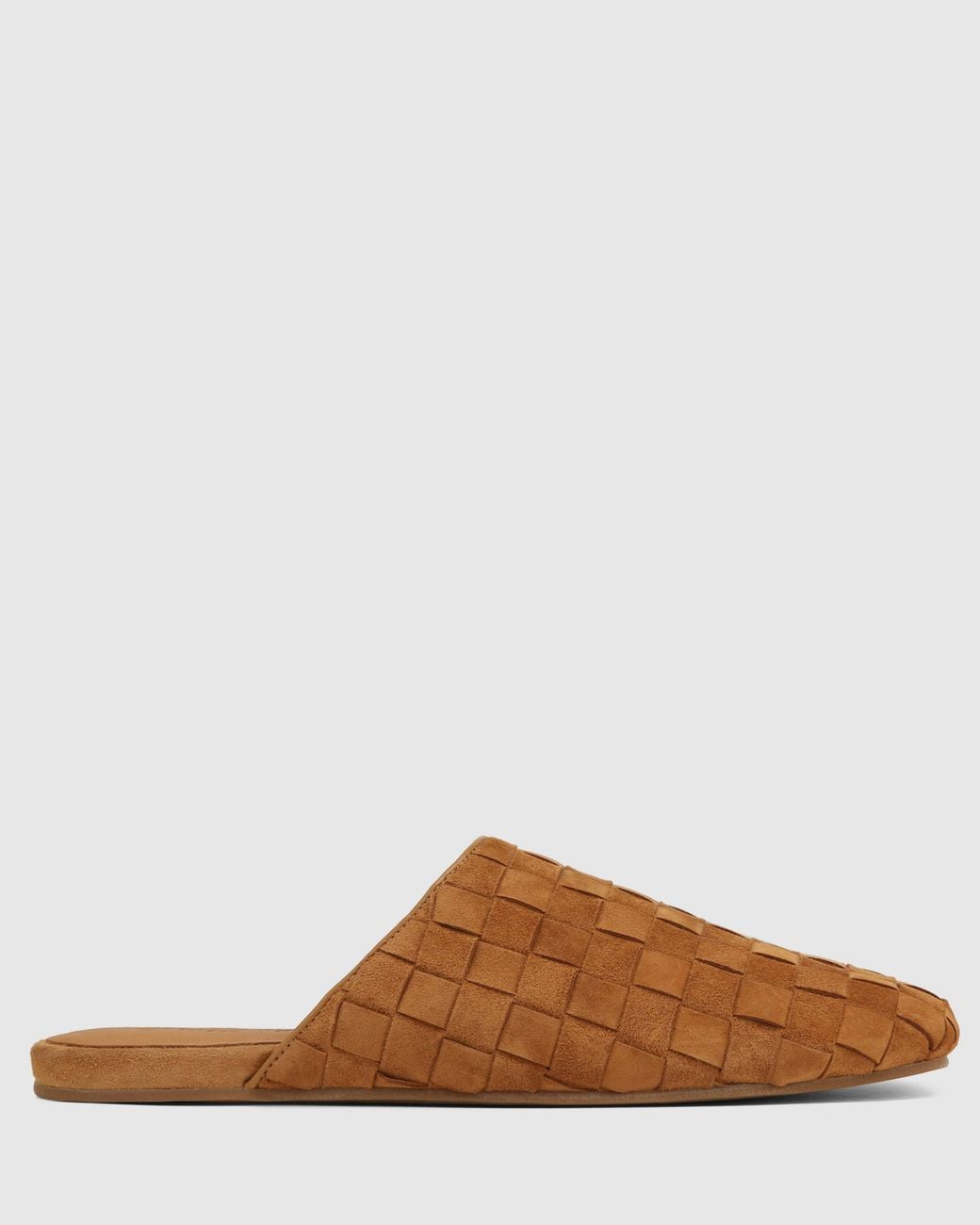 Naked Wolfe Brown The Reaper Mule Tan Woven Suede