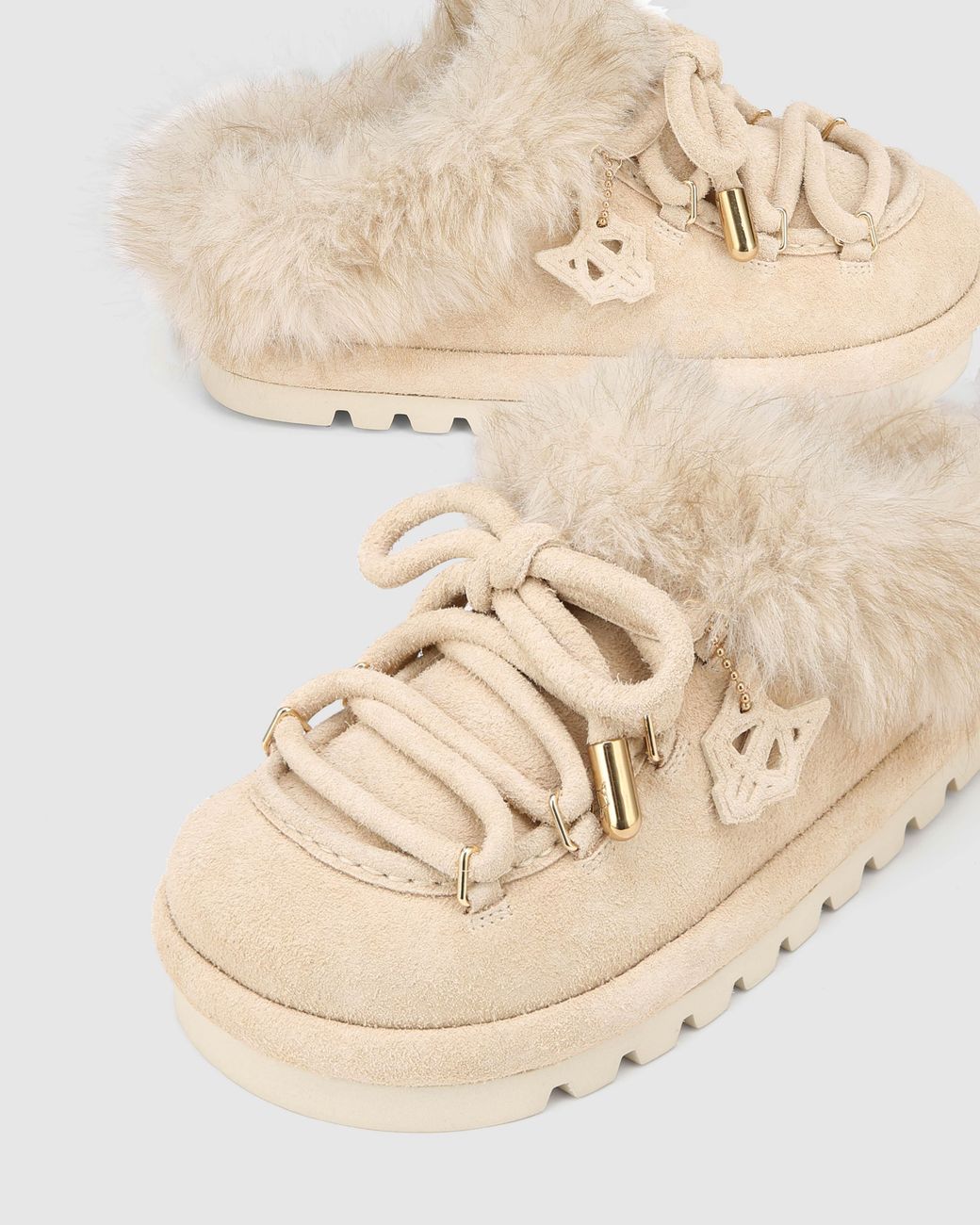 Naked Wolfe Natural Harlow Ice Suede