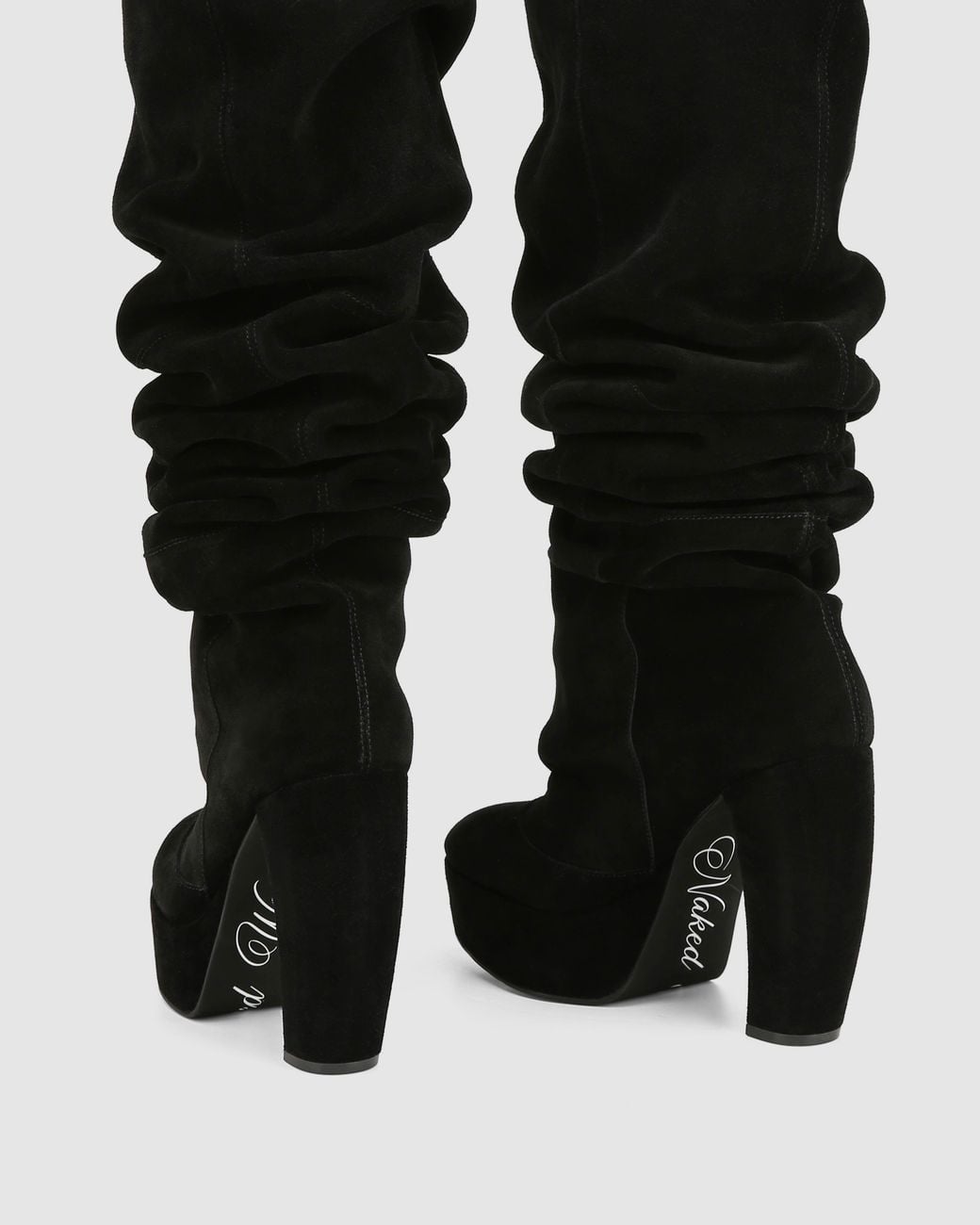 Naked Wolfe Black Dallas Suede