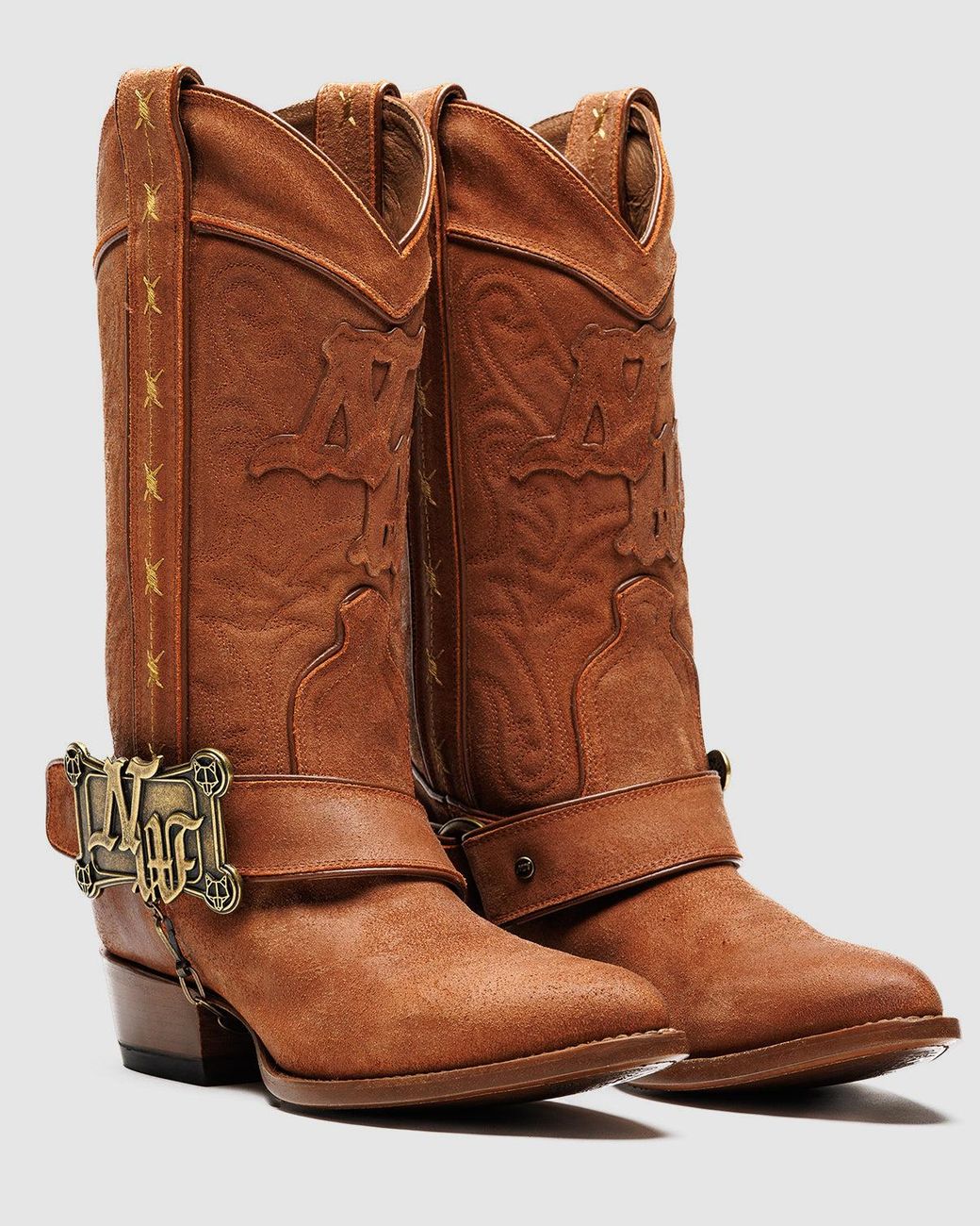 Naked Wolfe Brown Mexican Handcrafted Cowboy Leather Boots