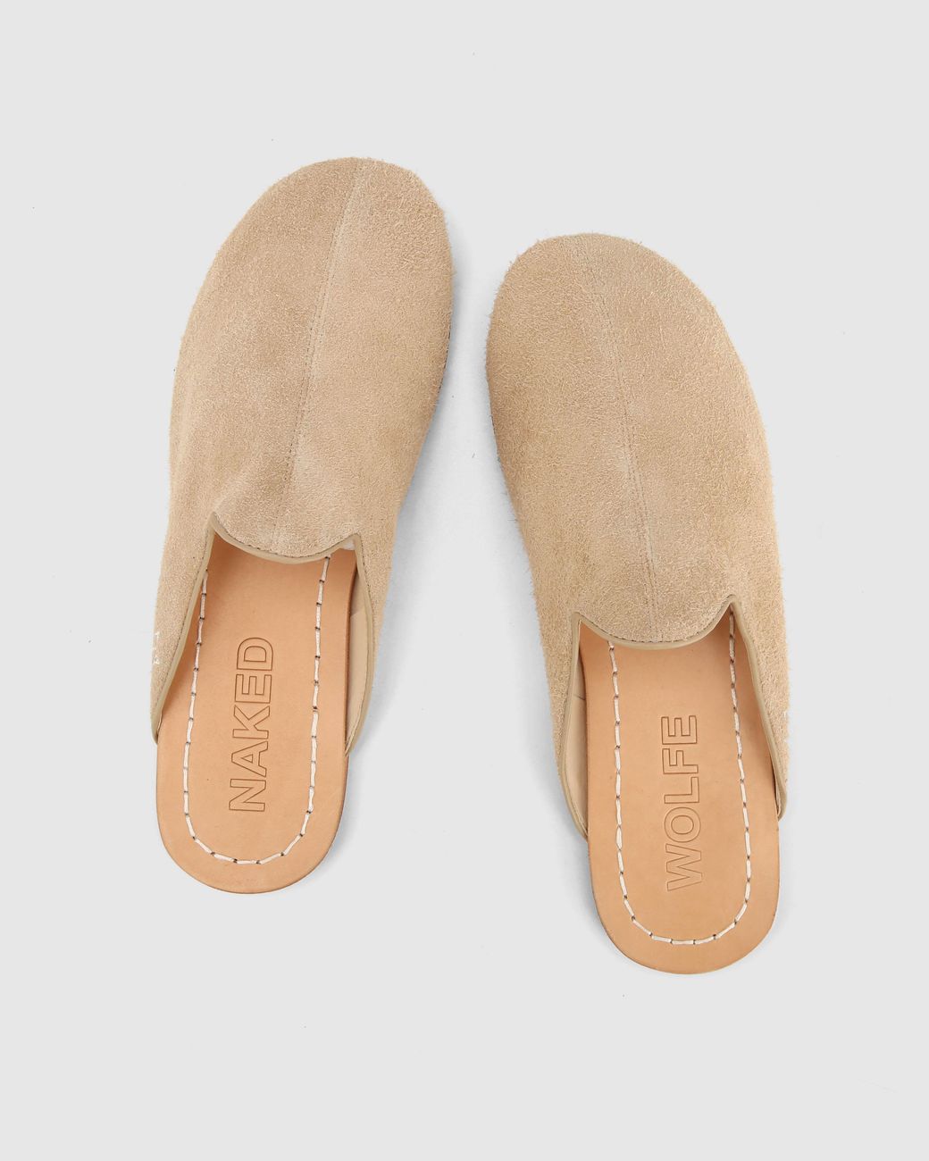 Naked Wolfe Natural The Jet Mule Suede