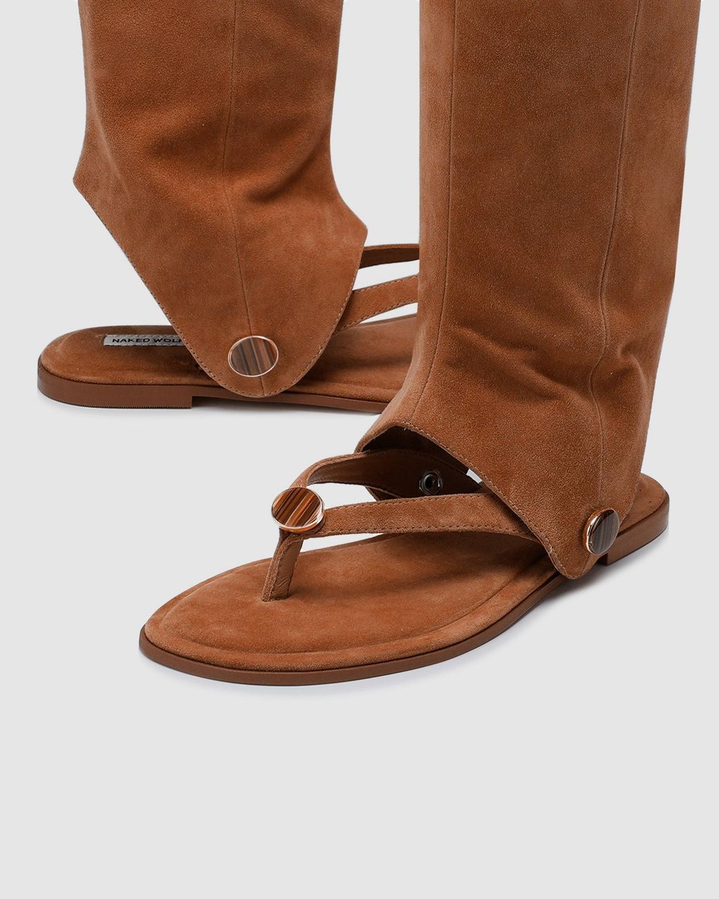 Naked Wolfe Natural Sammy Tan Suede