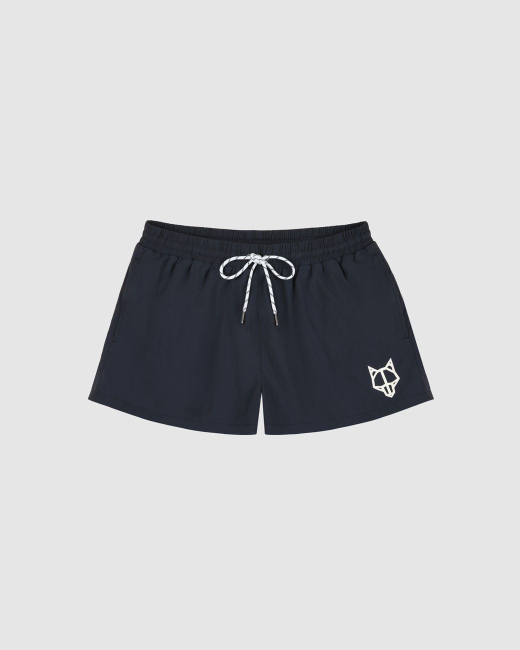 Naked Wolfe Blue Wolfe Head Swim Shorts