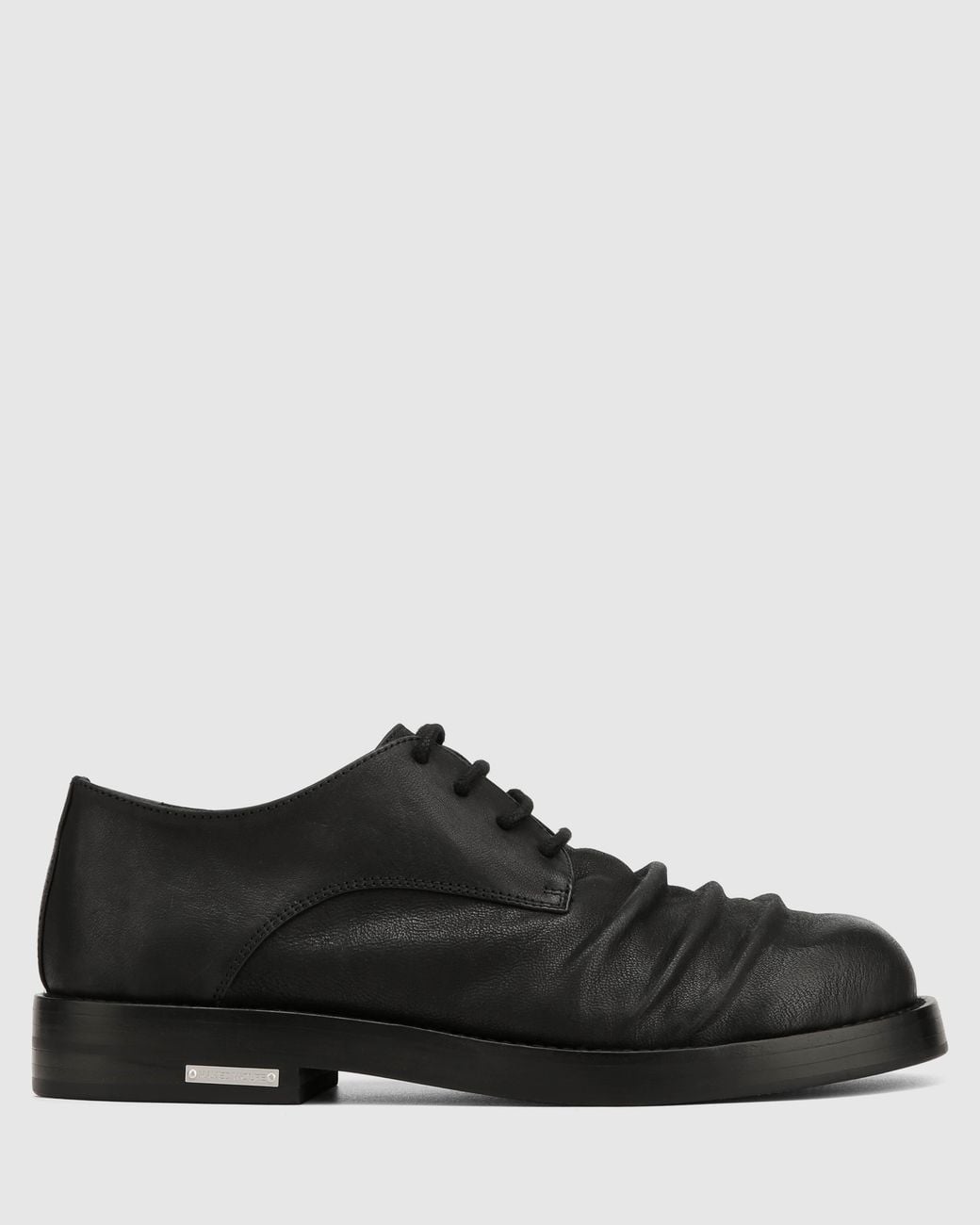 Naked Wolfe Black The Wrinkled Derby Leather