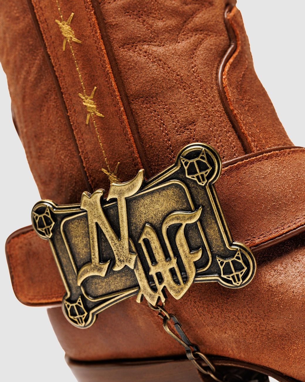 Naked Wolfe Brown Mexican Handcrafted Cowboy Leather Boots