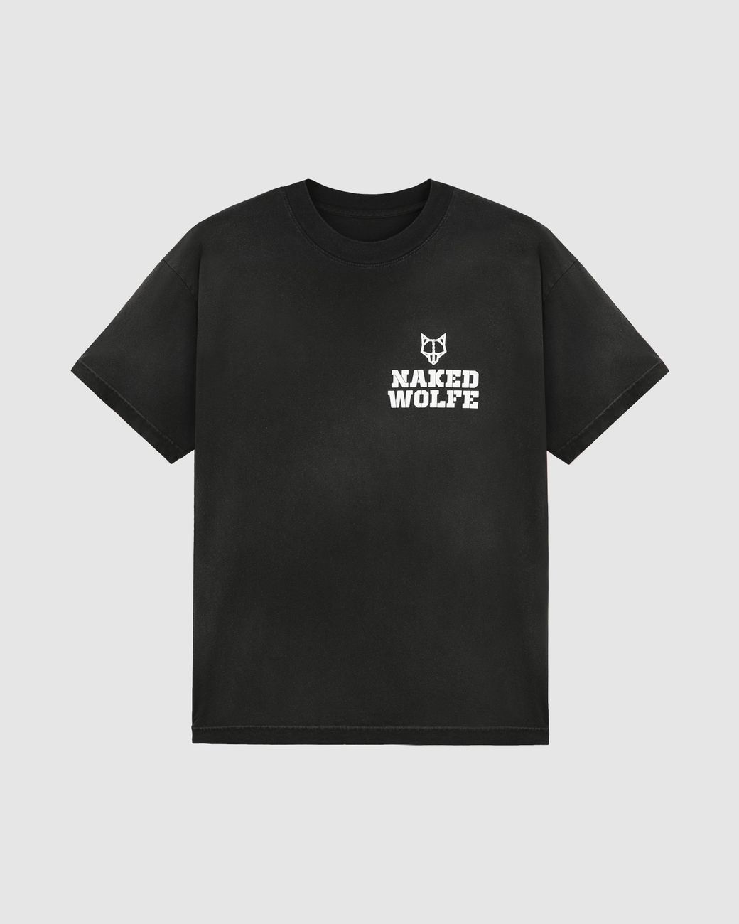 Naked Wolfe Black Vintage Organic Cotton Graphic T-Shirt