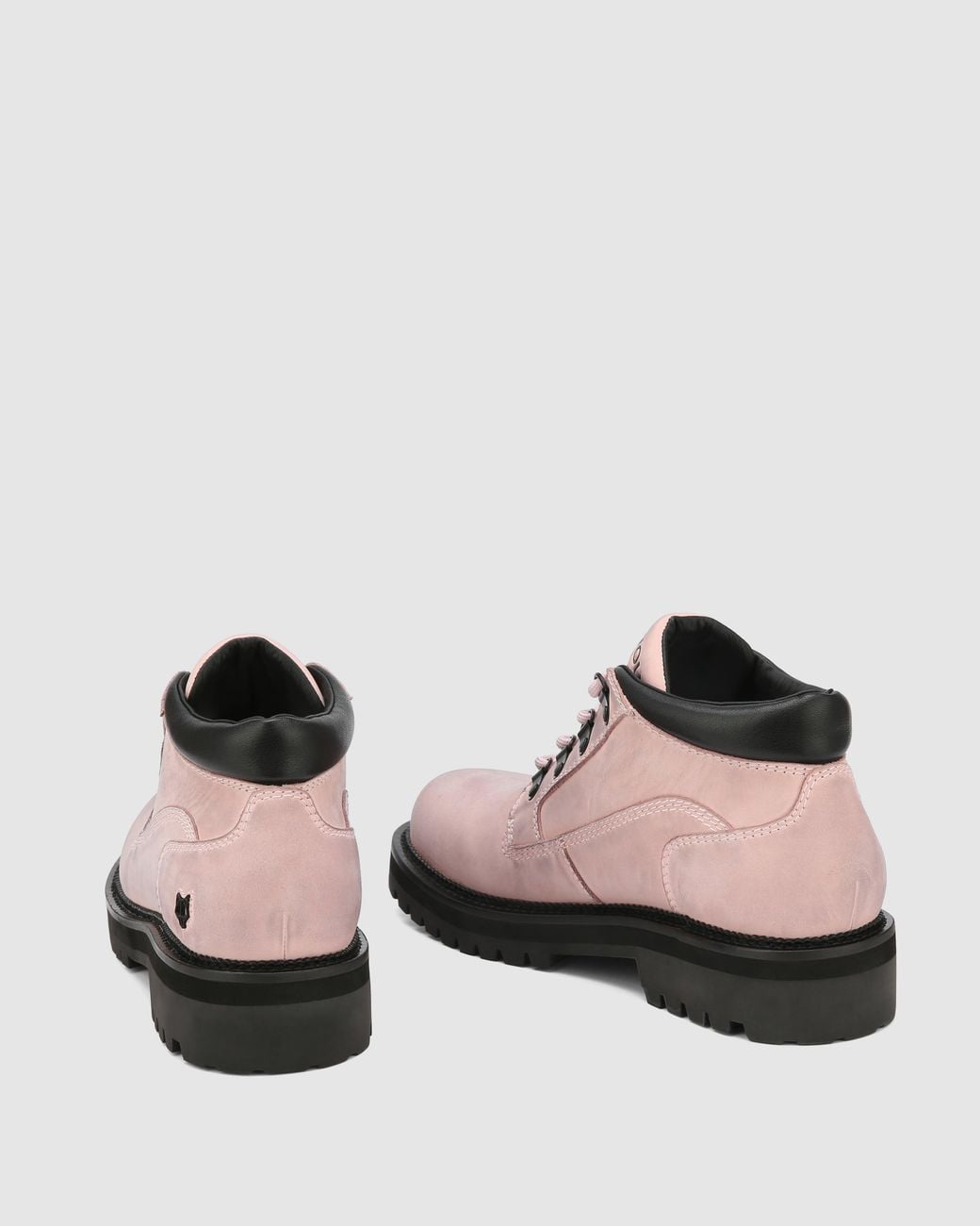 Naked Wolfe Pink Nubuck Leather Chukka Boots