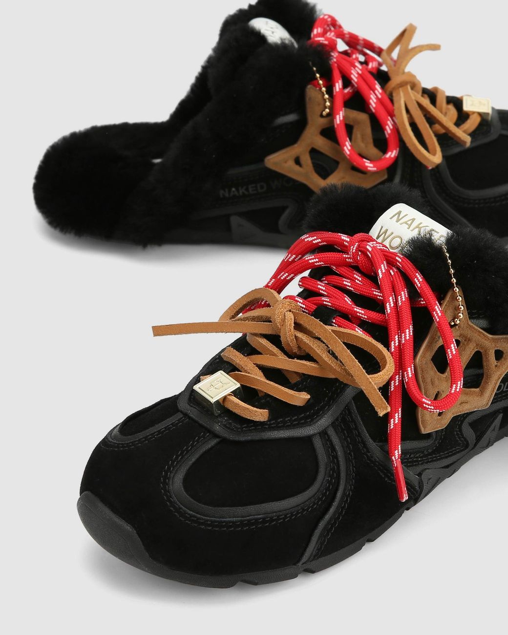 Naked Wolfe Black Adorn Suede