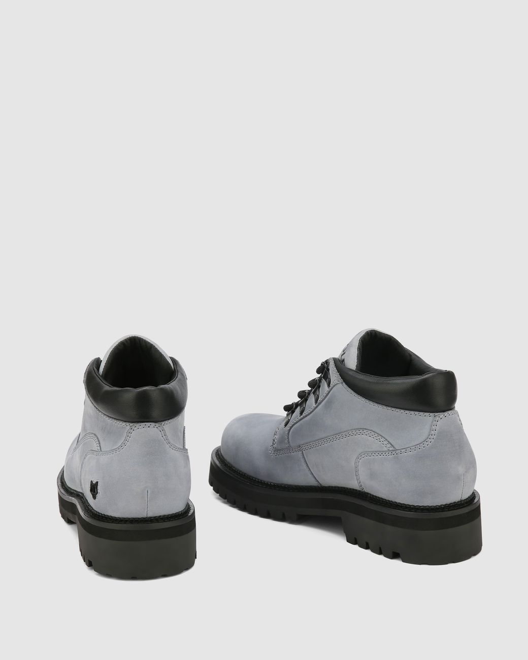 Naked Wolfe Gray Nubuck Leather Chukka Boots