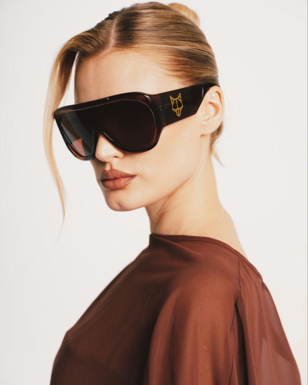 Naked Wolfe Brown Kim Sunglasses