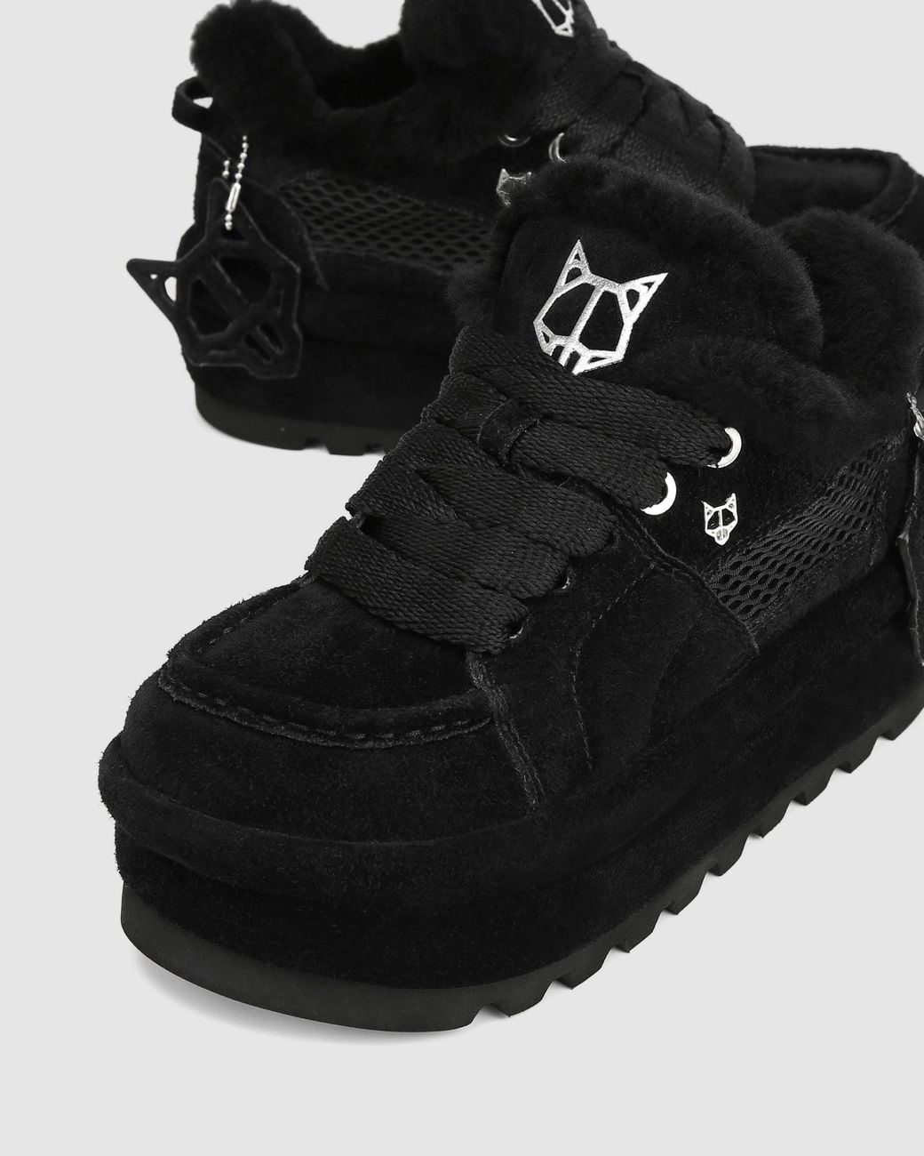 Naked Wolfe Black Beau Suede