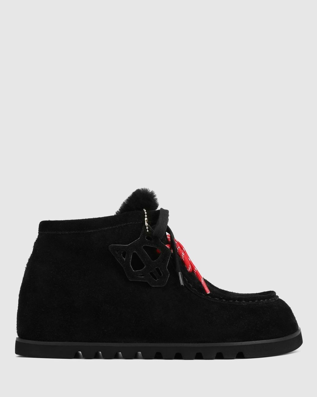 Naked Wolfe Black The Madness Boot Suede