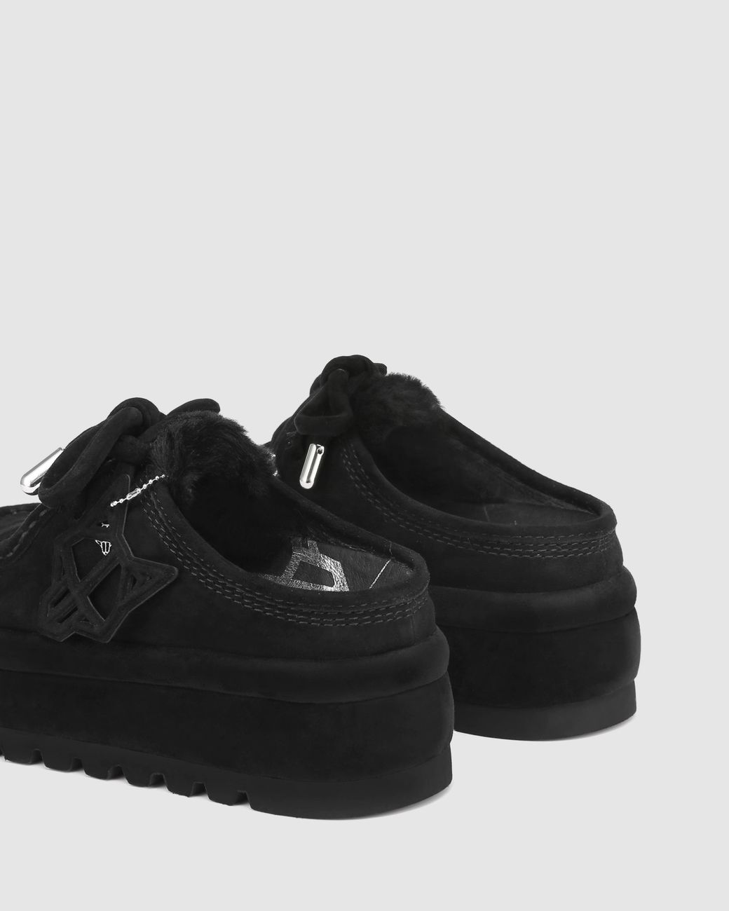 Naked Wolfe Black Blizzard Suede/Shearling