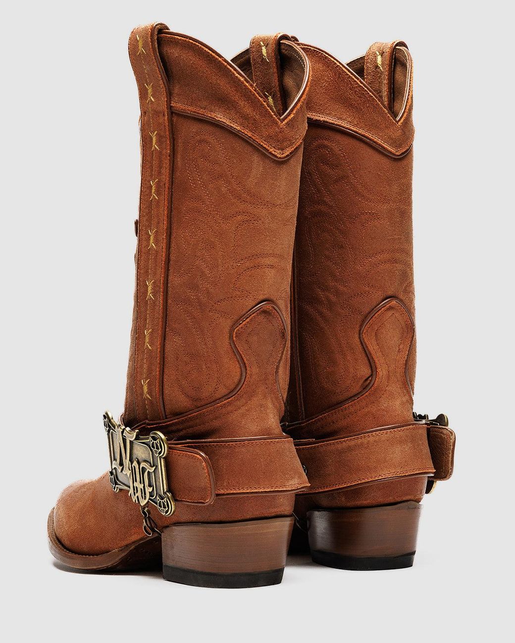 Naked Wolfe Brown Mexican Handcrafted Cowboy Leather Boots