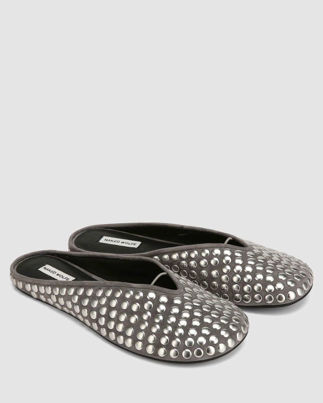Naked Wolfe White Pippa Studded Suede