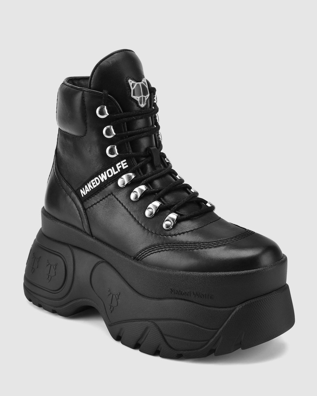Naked Wolfe Spike Black Leather