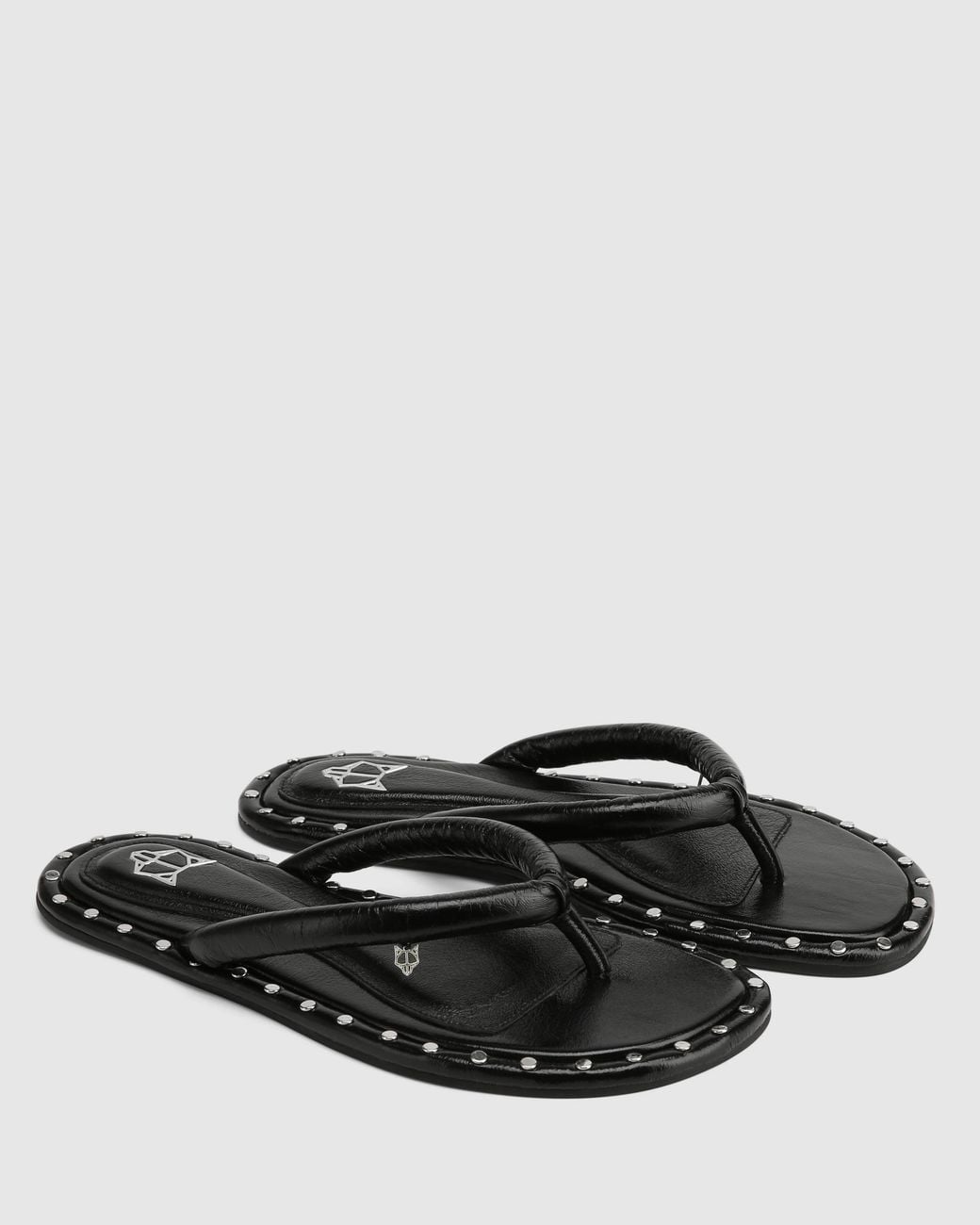 Naked Wolfe White Grenada Leather/ Studs