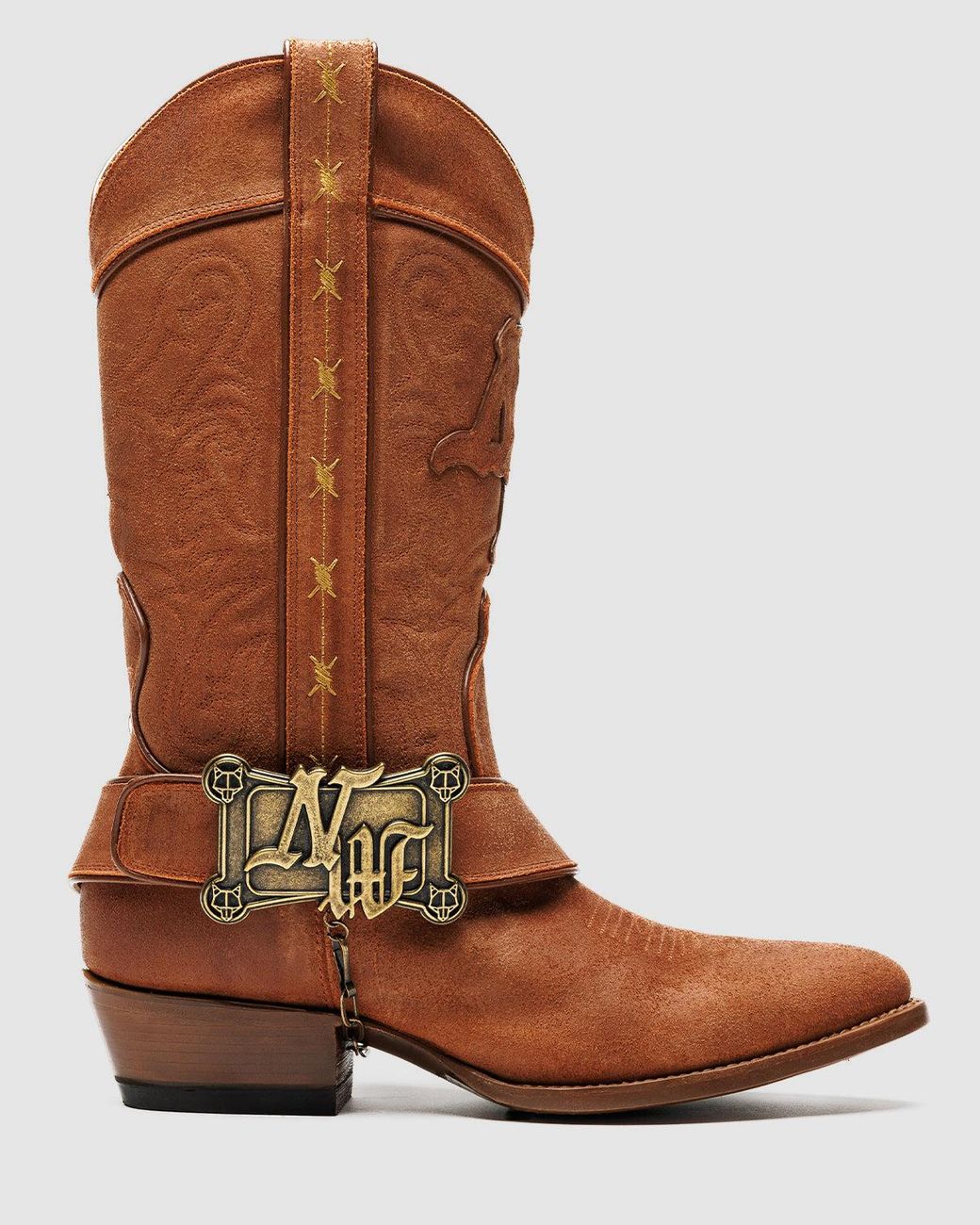 Naked Wolfe Brown Mexican Handcrafted Cowboy Leather Boots