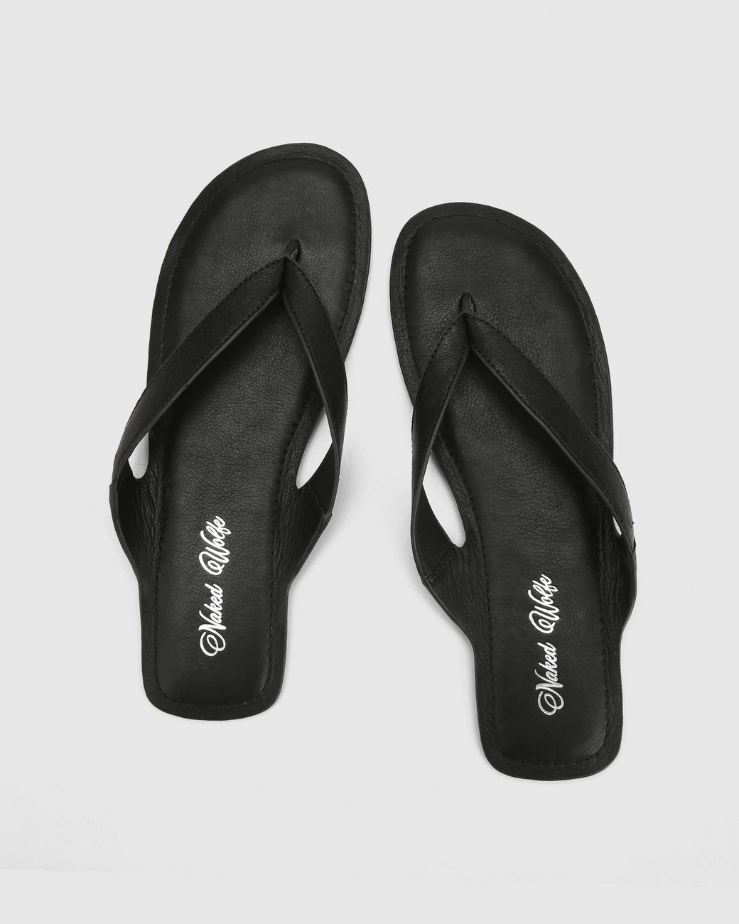 Naked Wolfe Black The Rambo Sandal Leather