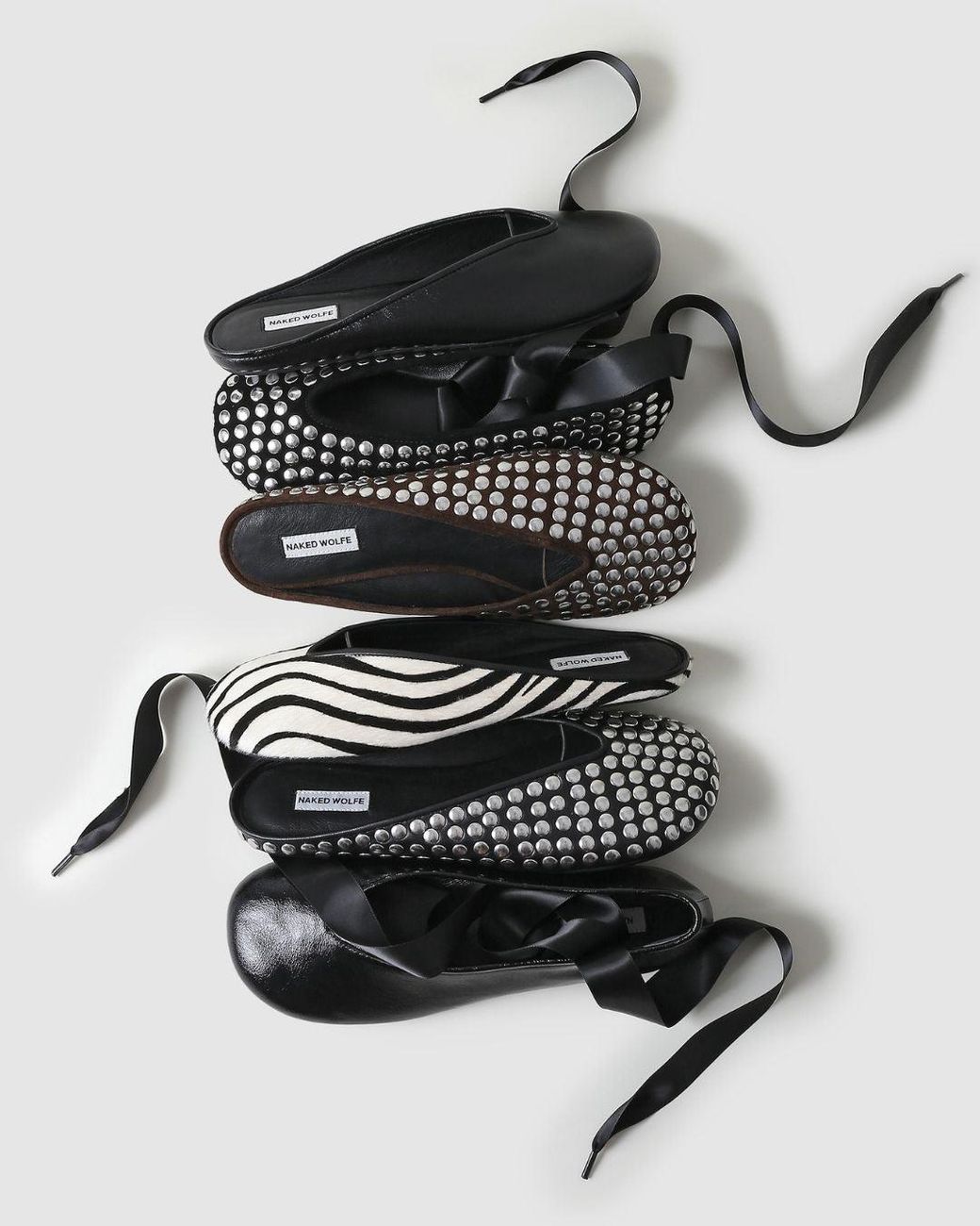 Naked Wolfe White Pippa Studded Leather