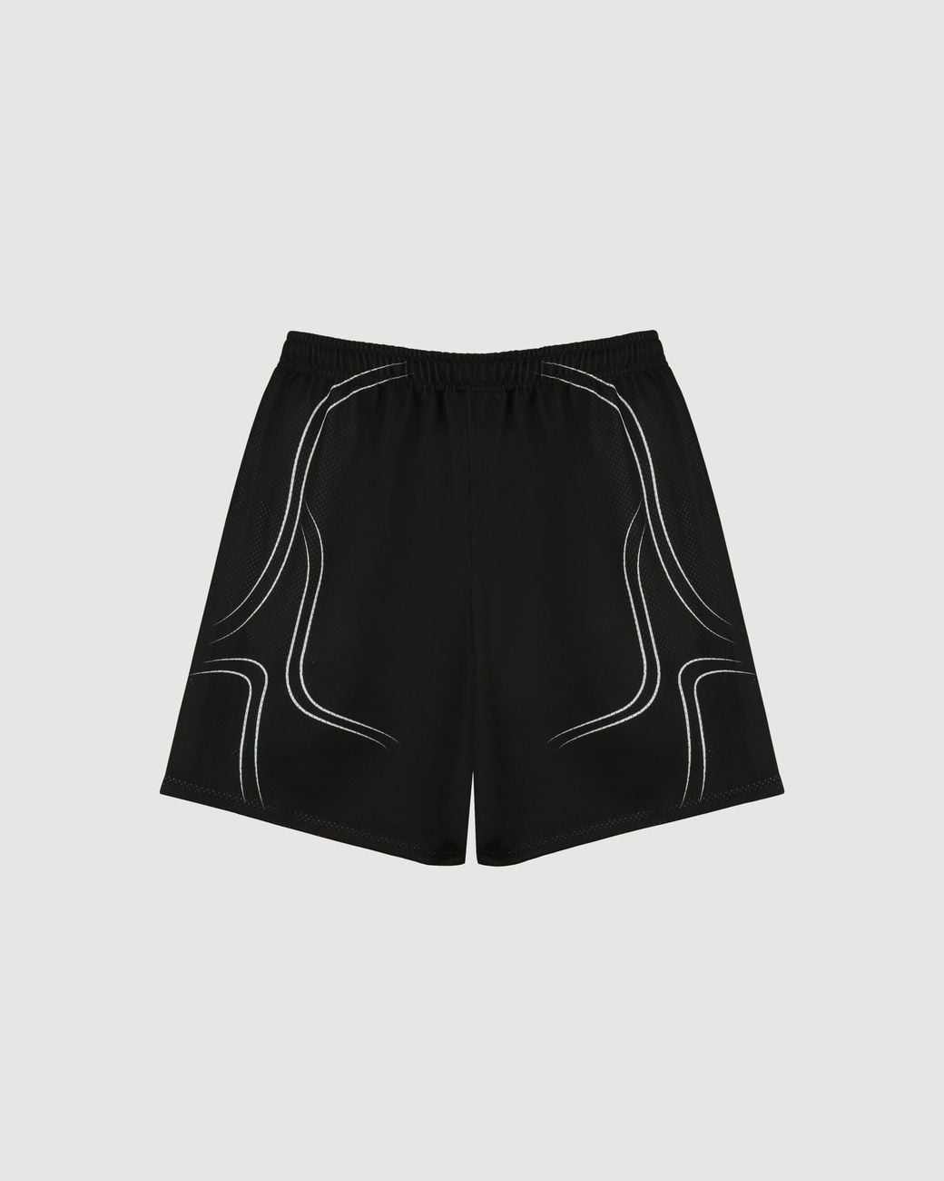 Naked Wolfe Black Mesh Jersey Athletic Shorts