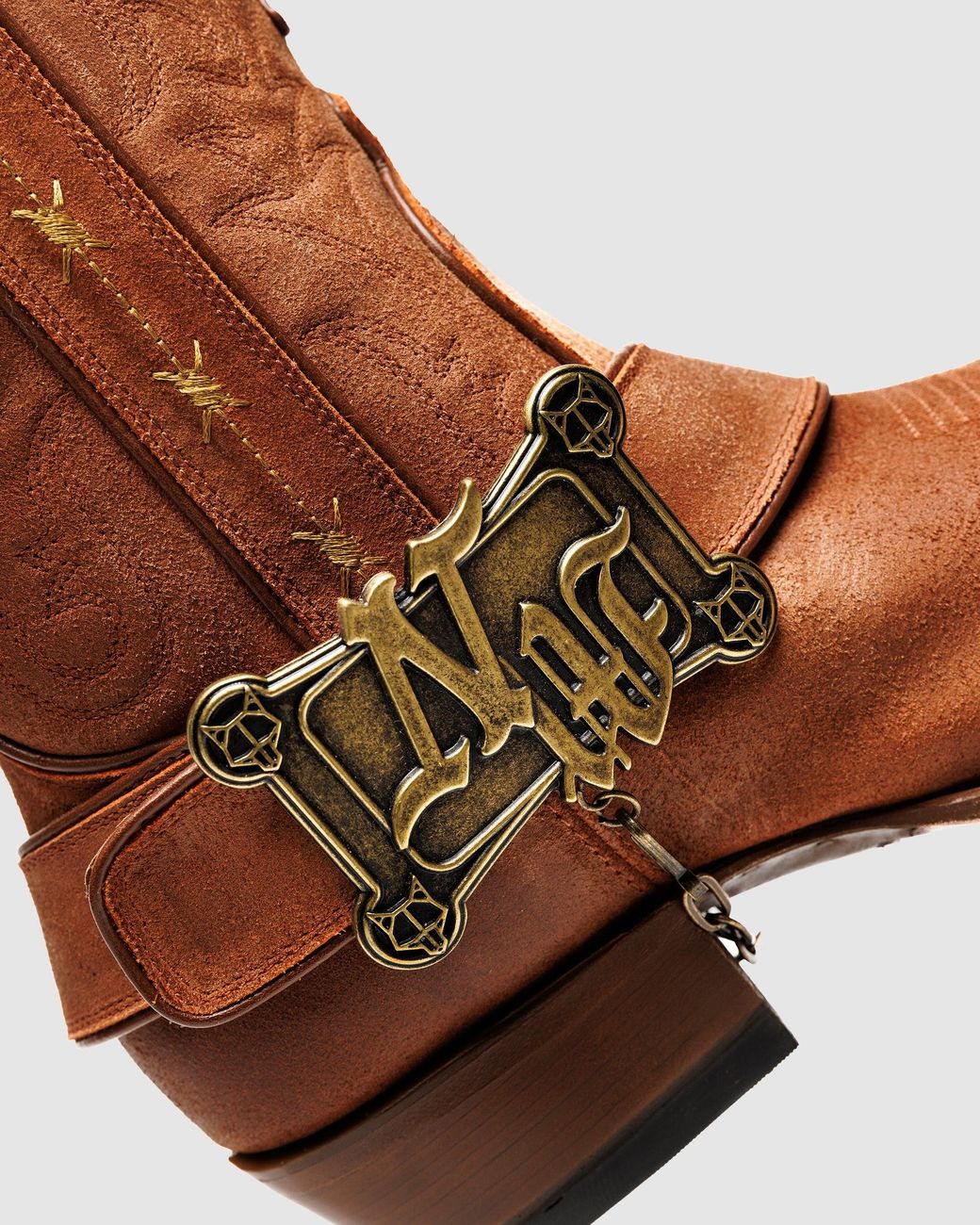 Naked Wolfe Brown Mexican Handcrafted Cowboy Leather Boots