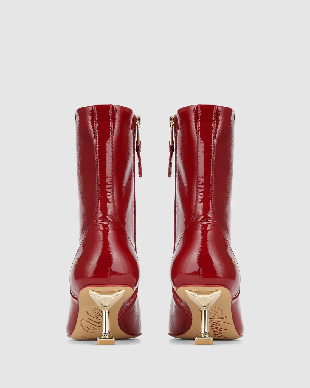 Naked Wolfe Red Tempting Crinkle Patent Leather