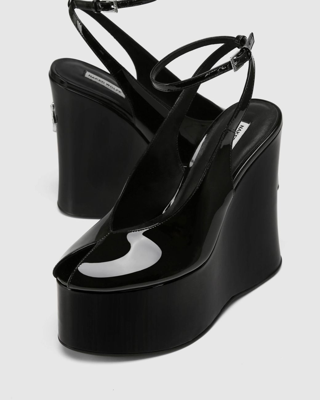 Naked Wolfe Black Tansy Patent Leather