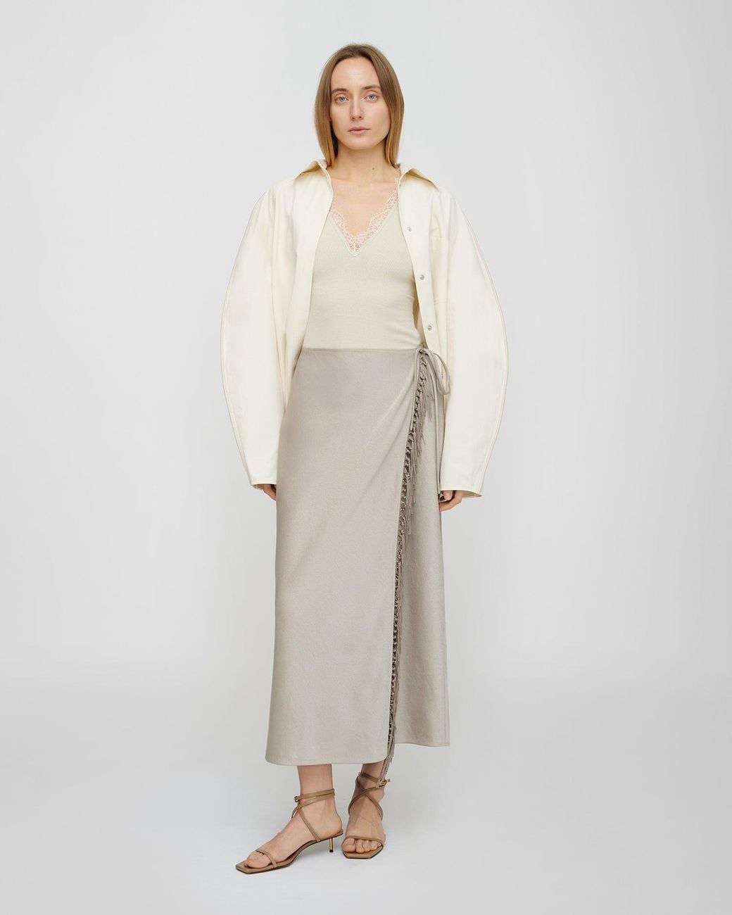 Nanushka White Gargi