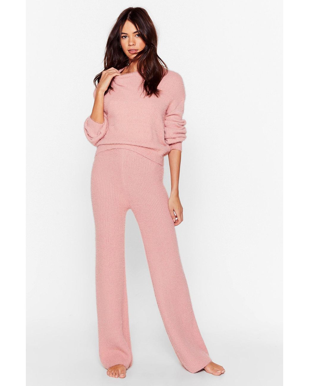 Nasty Gal Synthetic Fluffy Knit Wide 