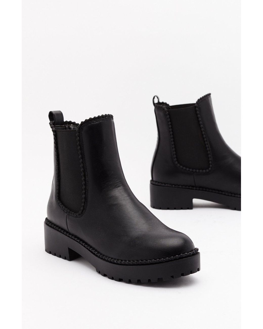 non leather chelsea boots