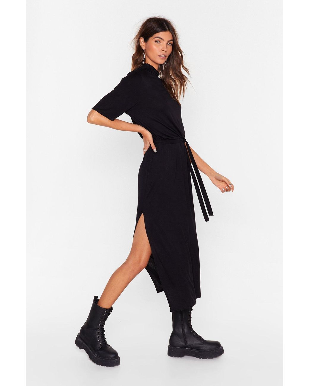 tee bt belted midi dress