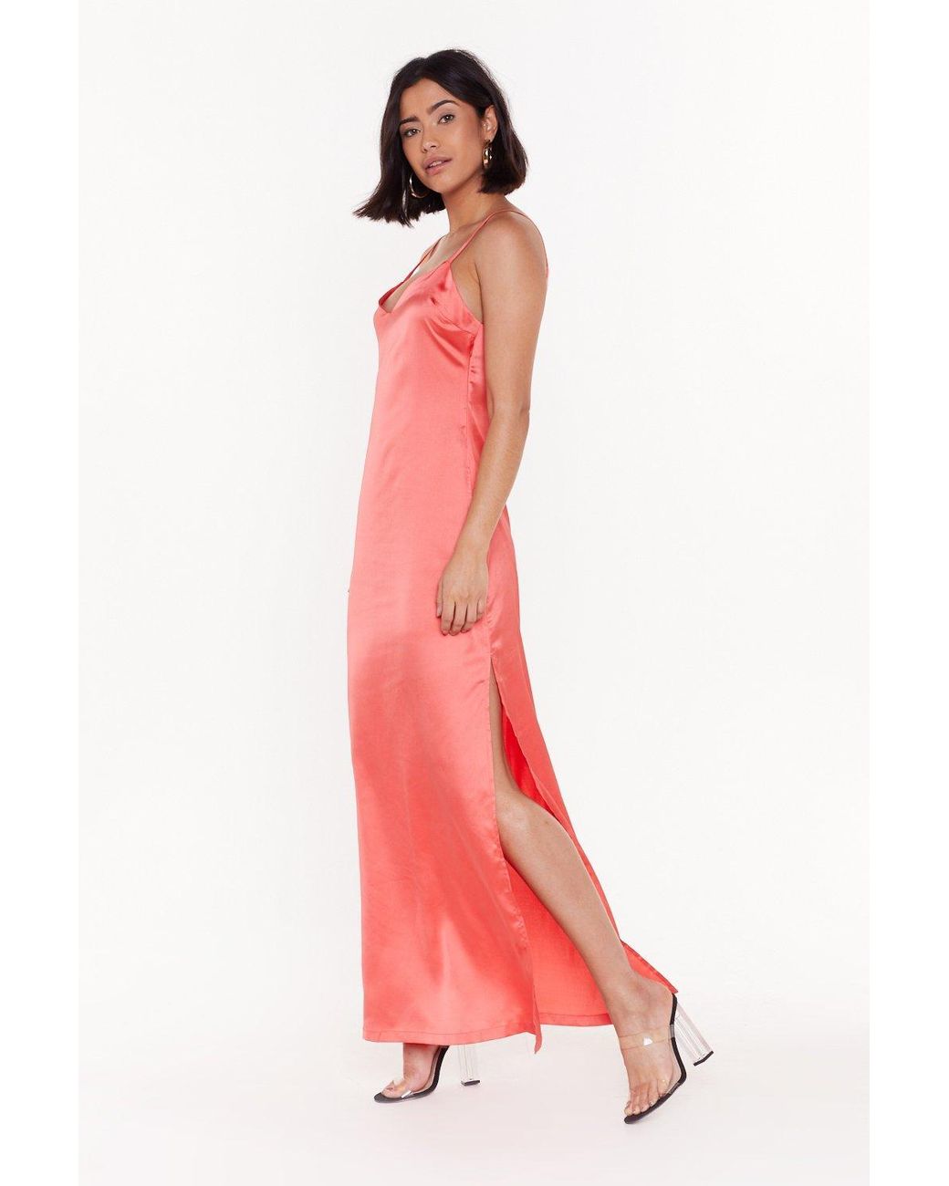 slip dress with low back